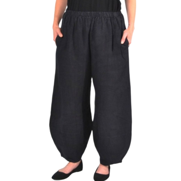 Bryn Walker 100% Linen Oliver Wide/Balloon Leg Pants Size XL - Picture 1 of 16